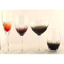 Haonai Red Wine Glass dishwasher proof, lead free crystal, classy goblet shape